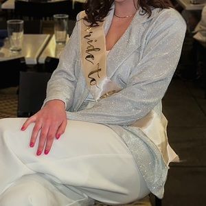 Glitter Tailored Blazer Jacket